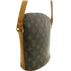 Louis Vuitton Vintage - Monogram Drouot - Brown - Monogram Canvas and Vachetta Leather Crossbody Bag - Luxury High Quality - Avvenice