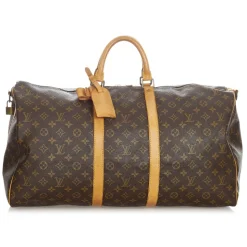 Louis Vuitton Vintage - Monogram Keepall Bandouliere 55 - Brown - Monogram Canvas and Leather Travel Bag - Luxury High Quality - Avvenice