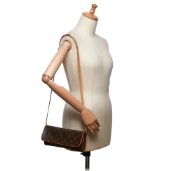 Louis Vuitton Vintage - Monogram Pochette Twin GM Bag - Brown - Monogram Canvas and Leather Handbag - Luxury High Quality - Avvenice