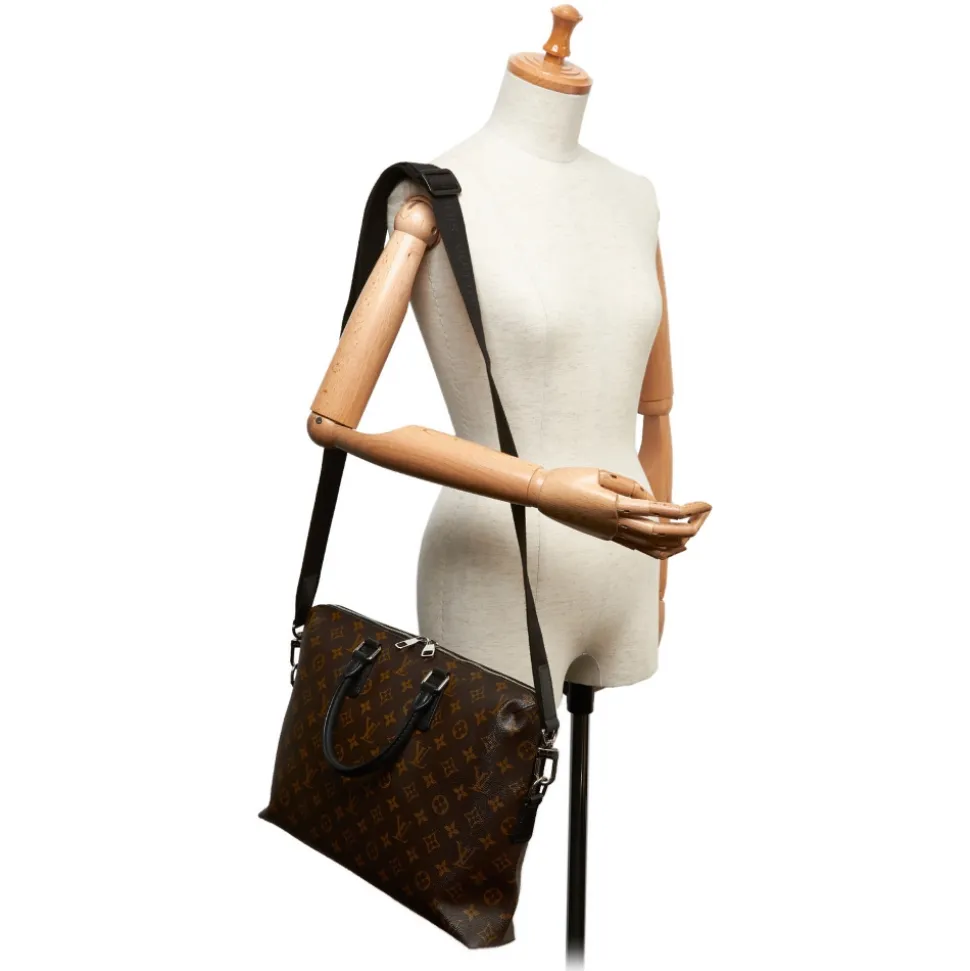 Louis Vuitton Vintage - Monogram Macassar Porte-Documents Jour Bag - Brown - Canvas and Leather Handbag - Luxury High Quality - Avvenice