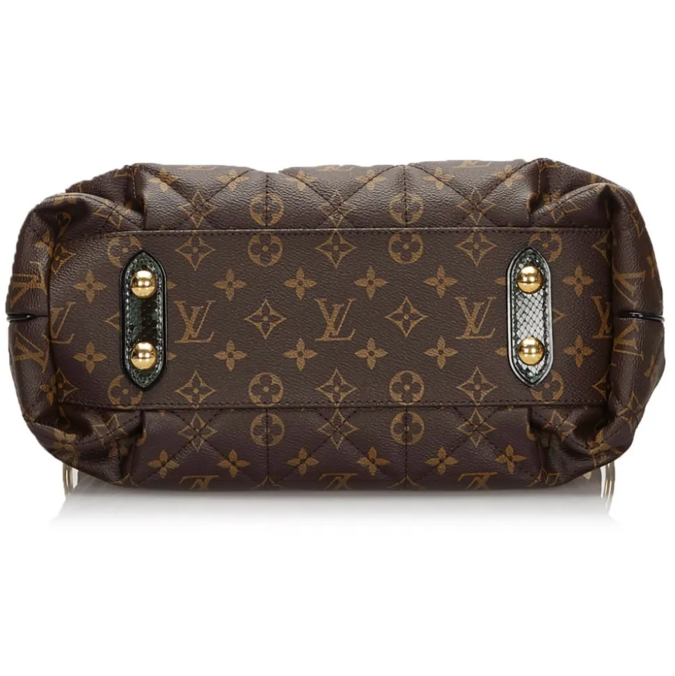 Louis Vuitton Vintage - Monogram Etoile Exotique MM - Brown - Canvas and Python Leather Handbag - Luxury High Quality - Avvenice