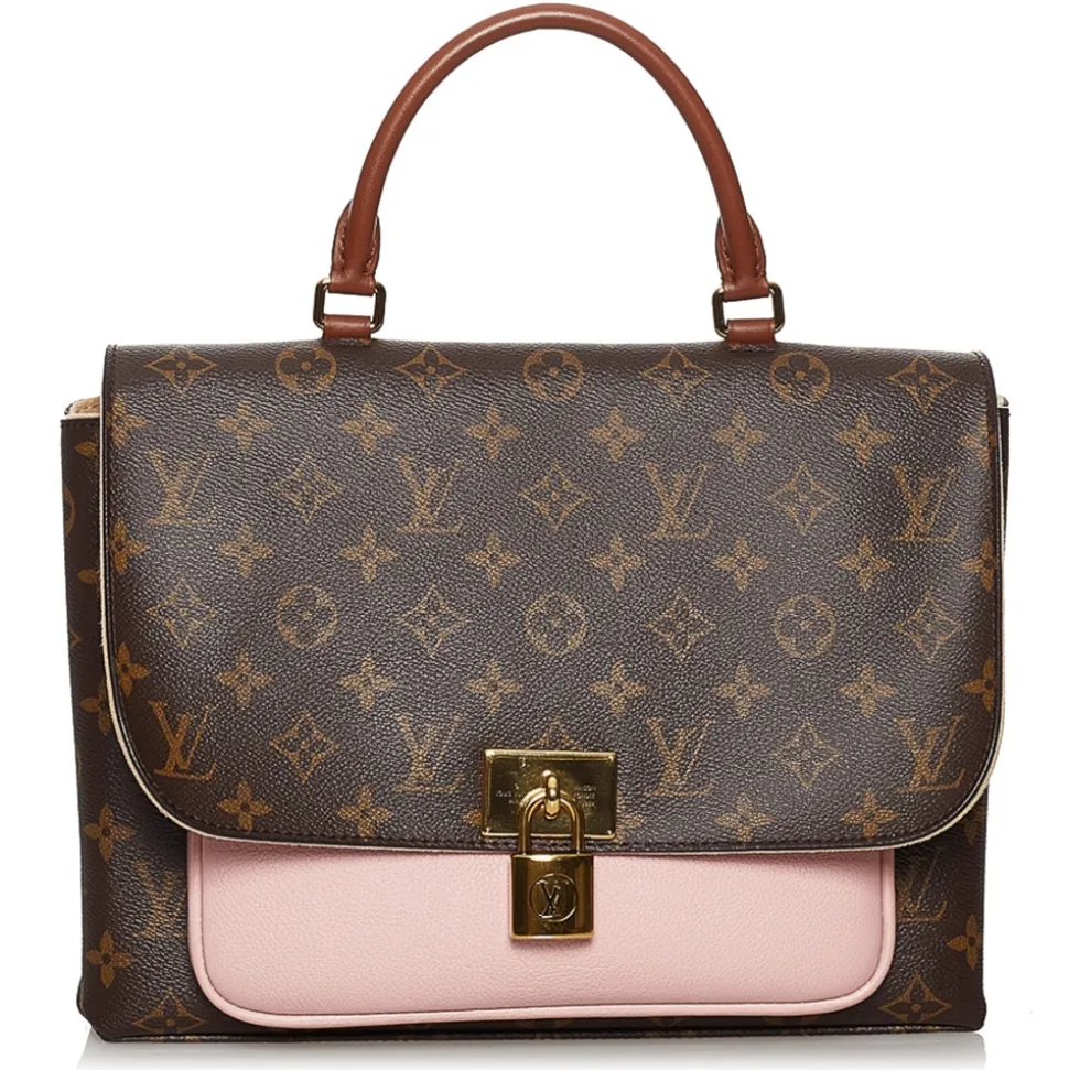 Louis Vuitton Vintage - Monogram Marignan - Brown Pink - Leather Handbag - Luxury High Quality - Avvenice