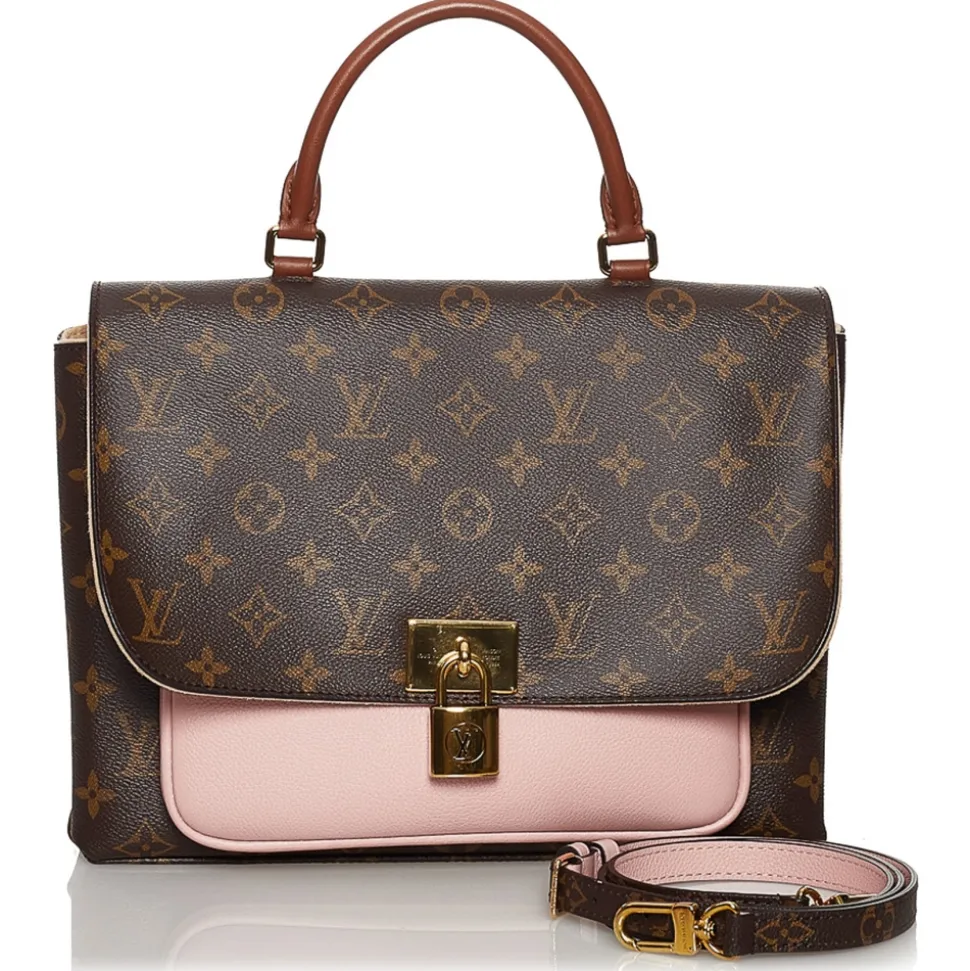 Louis Vuitton Vintage - Monogram Marignan - Brown Pink - Leather Handbag - Luxury High Quality - Avvenice