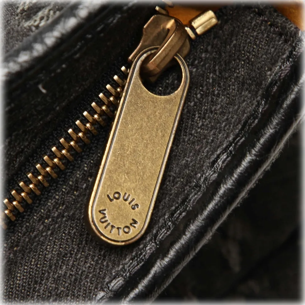 Louis Vuitton Vintage - Monogram Denim Neo Cabby MM - Gray - Denim Satchel - Luxury High Quality - Avvenice