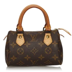 Louis Vuitton Vintage - Monogram Mini Speedy - Brown - Monogram Canvas x Leather Boston Bag - Luxury High Quality - Avvenice