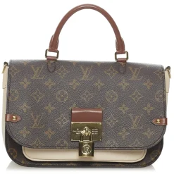 Louis Vuitton Vintage - Monogram Marignan - Brown White - Leather Handbag - Luxury High Quality - Avvenice