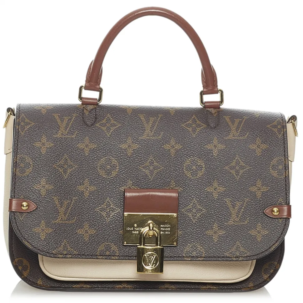 Louis Vuitton Vintage - Monogram Marignan - Brown White - Leather Handbag - Luxury High Quality - Avvenice