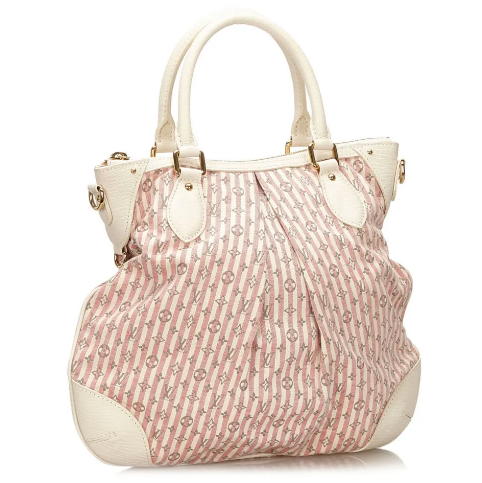 Louis Vuitton Vintage - Monogram Mini Lin Croisette Marina PM Bag - White Pink - Leather Handbag - Luxury High Quality - Avvenice