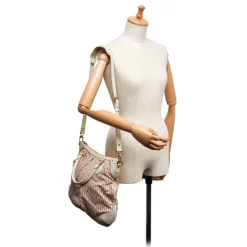 Louis Vuitton Vintage - Monogram Mini Lin Croisette Marina PM Bag - White Pink - Leather Handbag - Luxury High Quality - Avvenice