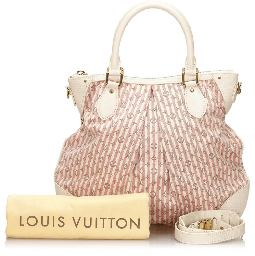Louis Vuitton Vintage - Monogram Mini Lin Croisette Marina PM Bag - White Pink - Leather Handbag - Luxury High Quality - Avvenice