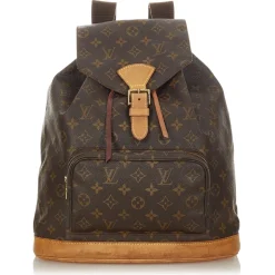 Louis Vuitton Vintage - Monogram Montsouris GM - Brown - Canvas and Vachetta Leather Backpack - Luxury High Quality - Avvenice