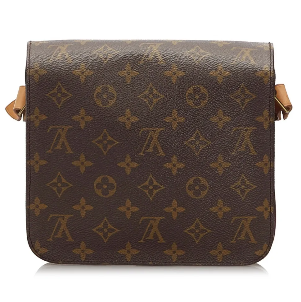 Louis Vuitton Vintage - Monogram Cartouchiere MM Bag - Brown - Monogram Canvas and Leather Handbag - Luxury High Quality - Avvenice