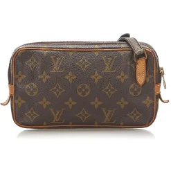 Louis Vuitton Vintage - Monogram Marly Bandouliere Brown - Canvas and Vachetta Leather Crossbody Bag - Luxury High Quality - Avvenice