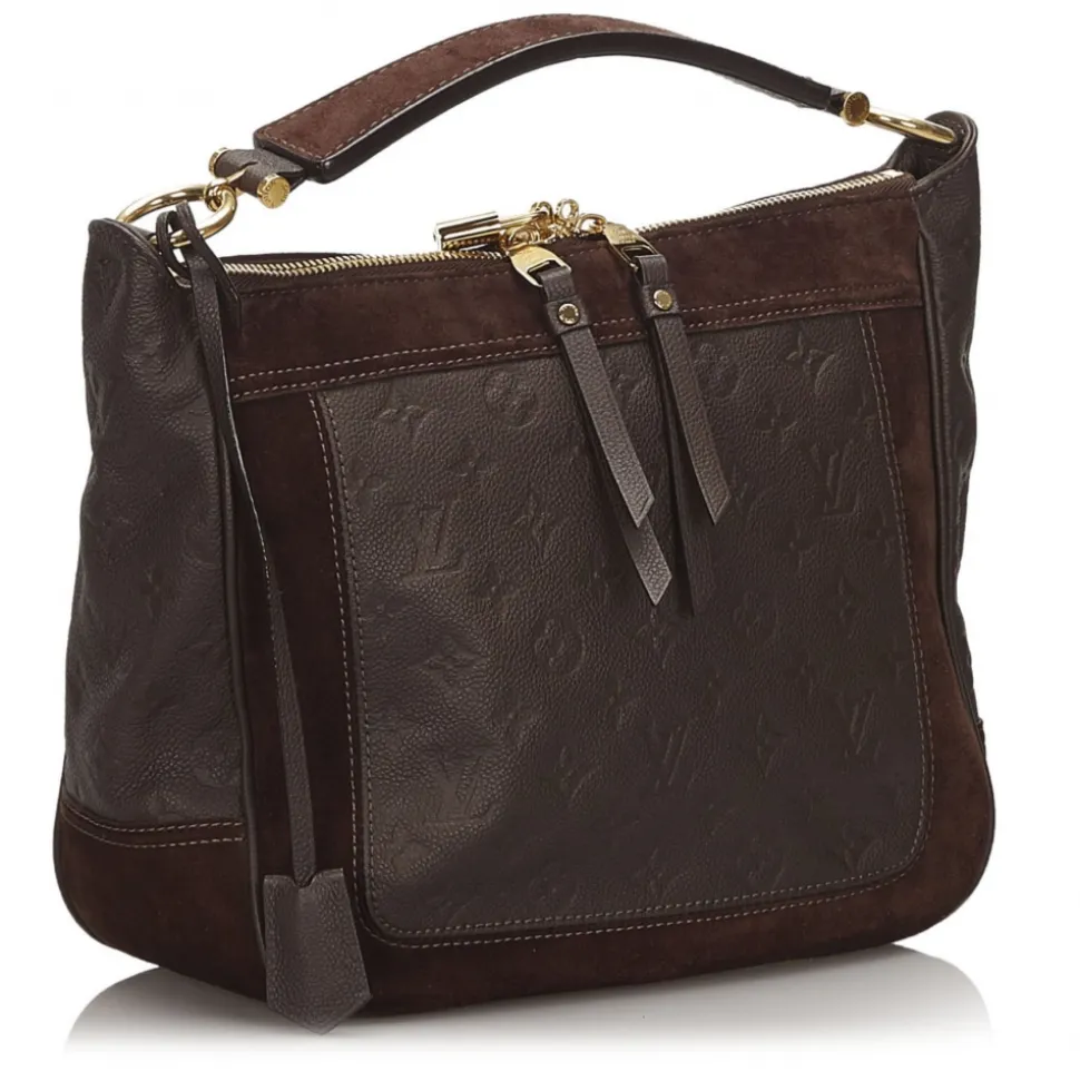 Louis Vuitton Vintage - Monogram Empreinte Audacieuse PM Bag - Dark Brown - Leather and Suede Handbag - Luxury High Quality - Avvenice