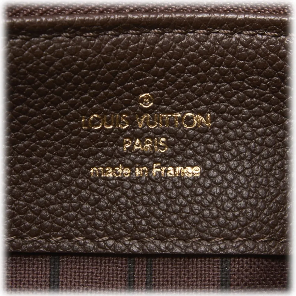 Louis Vuitton Vintage - Monogram Empreinte Audacieuse PM Bag - Dark Brown - Leather and Suede Handbag - Luxury High Quality - Avvenice