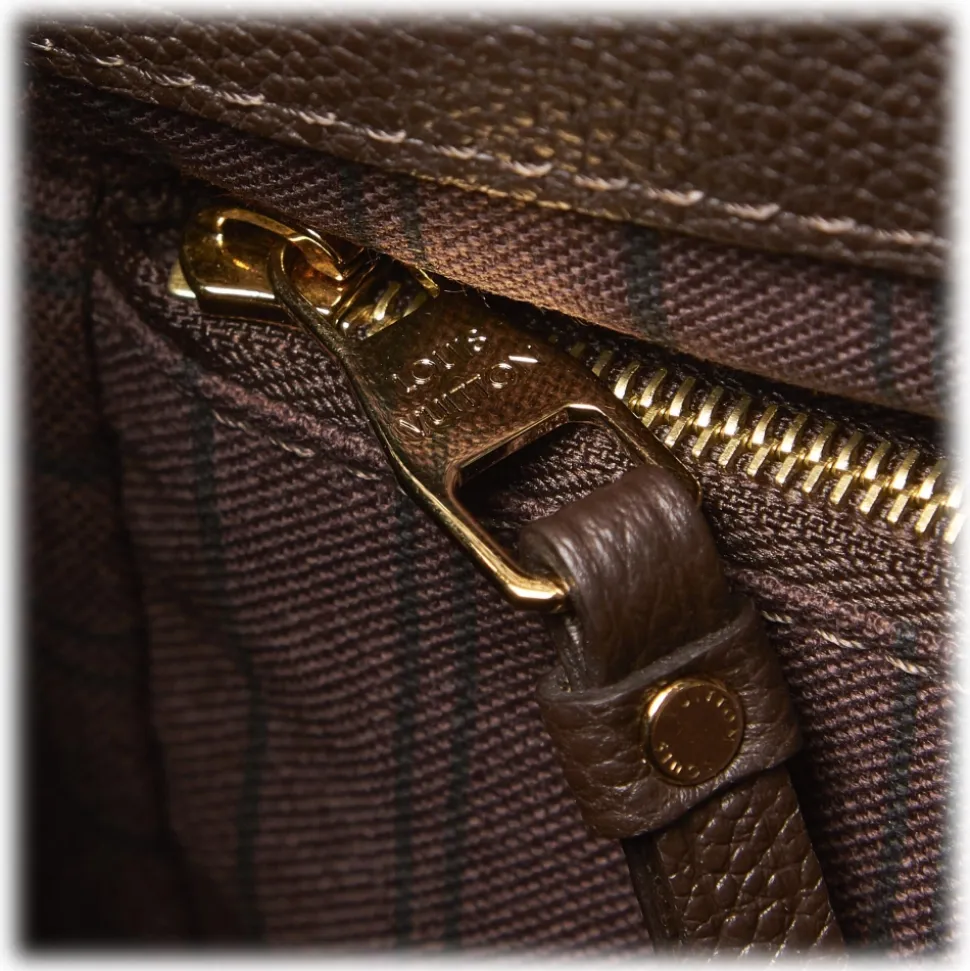 Louis Vuitton Vintage - Monogram Empreinte Audacieuse PM Bag - Dark Brown - Leather and Suede Handbag - Luxury High Quality - Avvenice