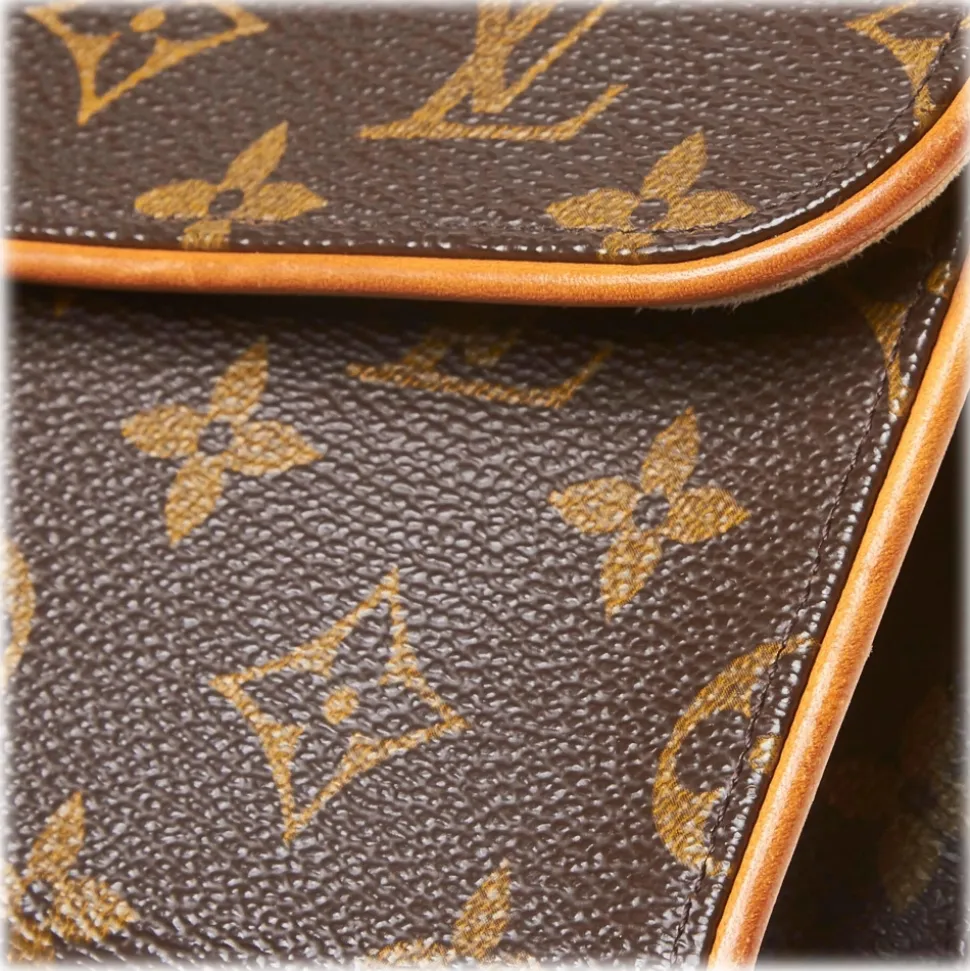 Louis Vuitton Vintage - Monogram Florentine Pochette Bag - Brown - Monogram Canvas and Leather Handbag - Luxury High Quality - Avvenice