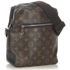 Louis Vuitton Vintage - Monogram Macassar Torres PM Brown Black - Canvas and Calf Leather Crossbody Bag - Luxury High Quality - Avvenice