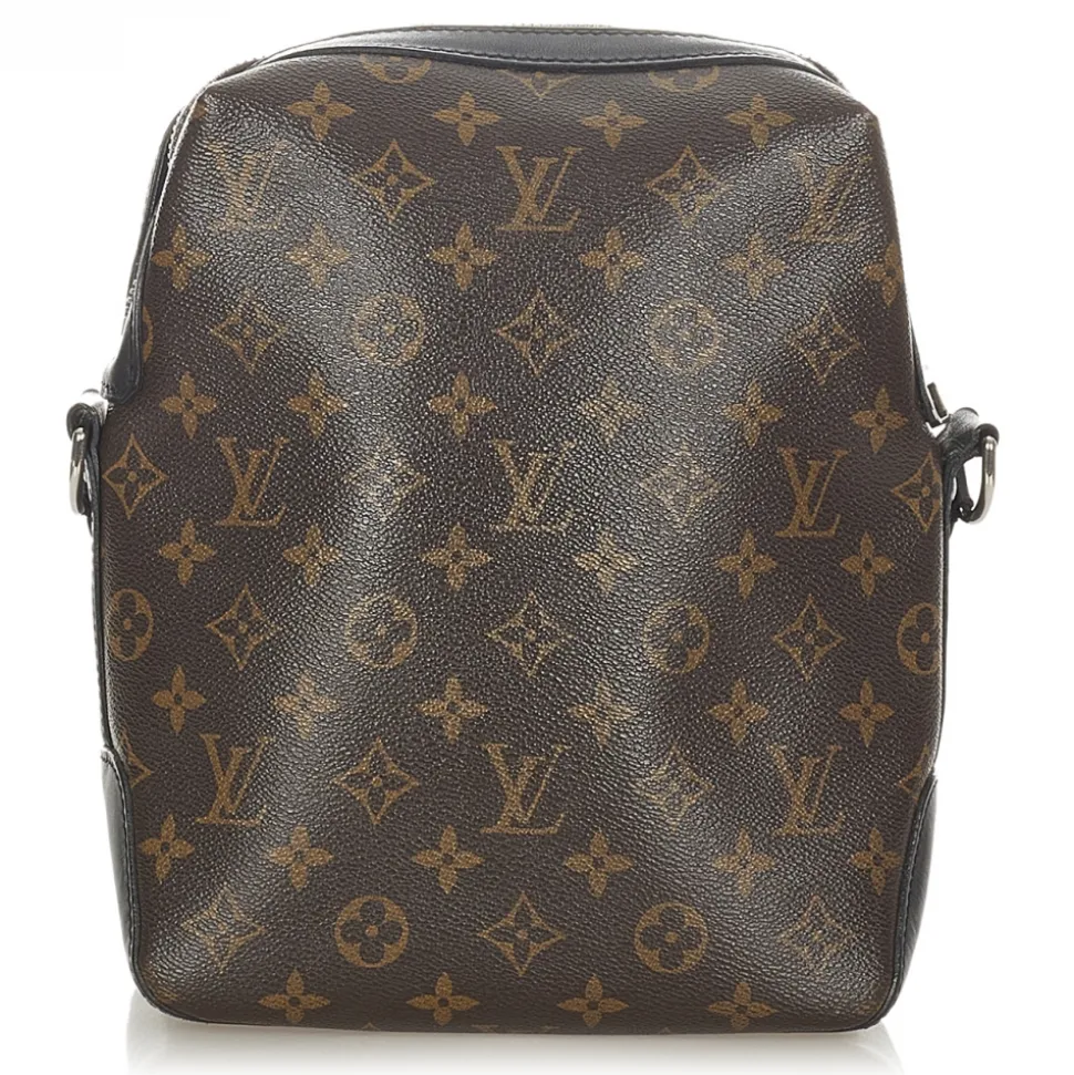 Louis Vuitton Vintage - Monogram Macassar Torres PM Brown Black - Canvas and Calf Leather Crossbody Bag - Luxury High Quality - Avvenice