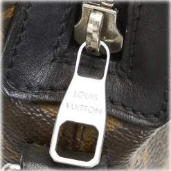 Louis Vuitton Vintage - Monogram Macassar Torres PM Brown Black - Canvas and Calf Leather Crossbody Bag - Luxury High Quality - Avvenice