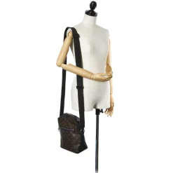 Louis Vuitton Vintage - Monogram Macassar Torres PM Brown Black - Canvas and Calf Leather Crossbody Bag - Luxury High Quality - Avvenice