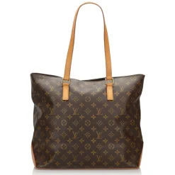 Louis Vuitton Vintage - Monogram Cabas Mezzo Bag - Brown - Leather Handbag - Luxury High Quality - Avvenice