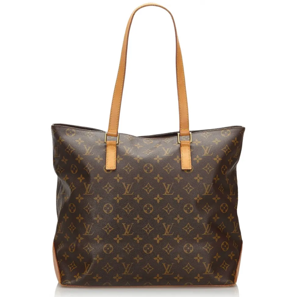 Louis Vuitton Vintage - Monogram Cabas Mezzo Bag - Brown - Leather Handbag - Luxury High Quality - Avvenice