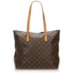 Louis Vuitton Vintage - Monogram Cabas Mezzo Bag - Brown - Leather Handbag - Luxury High Quality - Avvenice