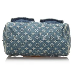 Louis Vuitton Vintage - Monogram Denim Neo Speedy Bag - Denim - Leather Handbag - Luxury High Quality - Avvenice