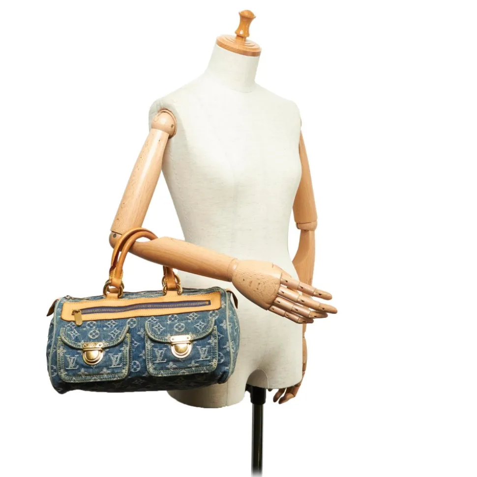 Louis Vuitton Vintage - Monogram Denim Neo Speedy Bag - Denim - Leather Handbag - Luxury High Quality - Avvenice