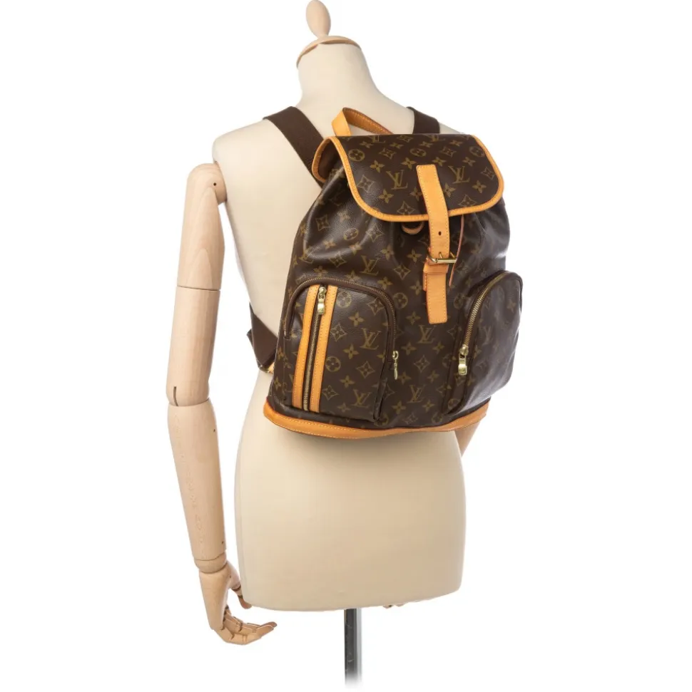 Louis Vuitton Vintage - Monogram Bosphore Backpack - Brown - Canvas and Leather Backpack - Luxury High Quality - Avvenice