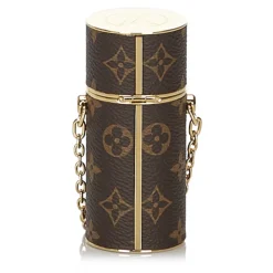 Louis Vuitton Vintage - Monogram Lipstick Case - Brown - Monogram Canvas and Metal Case- Luxury High Quality - Avvenice