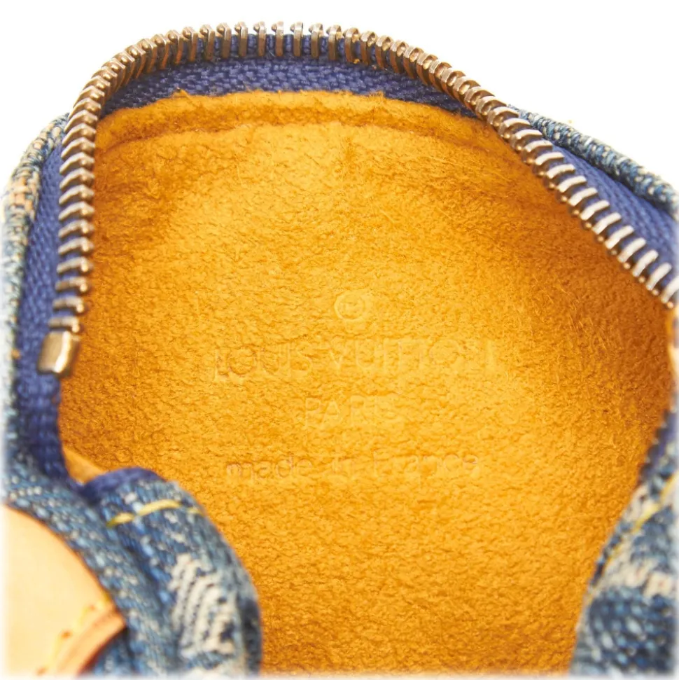 Louis Vuitton Vintage - Monogram Denim Trousse Speedy PM Bag - Denim - Leather Trousse - Luxury High Quality - Avvenice