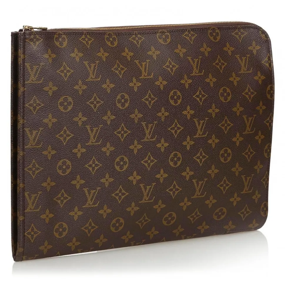 Louis Vuitton Vintage - Monogram Poche Documents Portfolio Bag - Brown - Canvas and Leather Handbag - Luxury High Quality - Avvenice