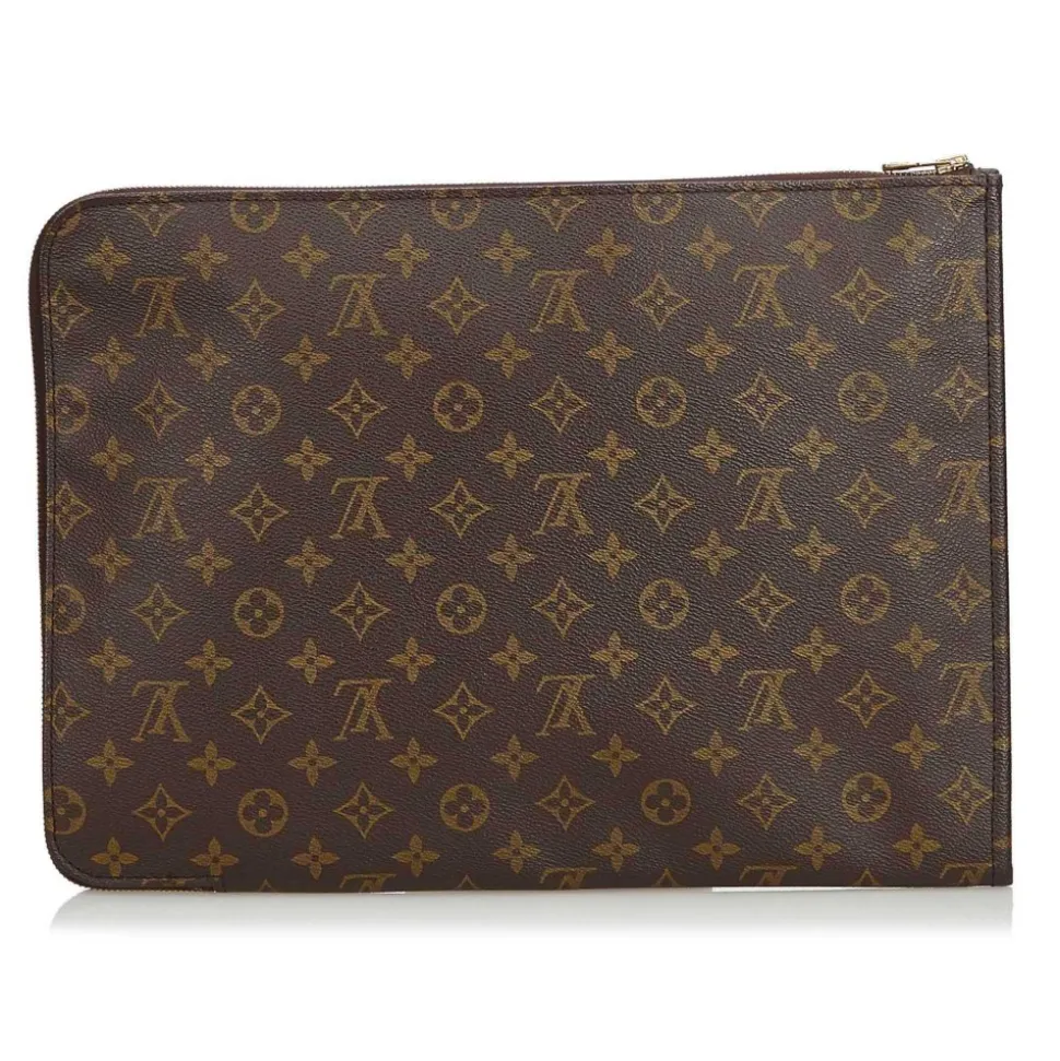 Louis Vuitton Vintage - Monogram Poche Documents Portfolio Bag - Brown - Canvas and Leather Handbag - Luxury High Quality - Avvenice