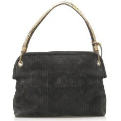 Louis Vuitton Vintage - Monogram Suede Whisper PM - Black Brown - Suede Leather Tote Bag - Luxury High Quality - Avvenice