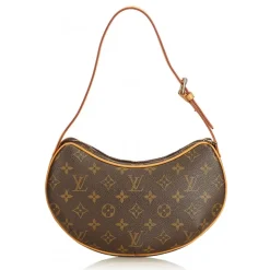 Louis Vuitton Vintage - Monogram Croissant PM Bag - Brown - Monogram Canvas and Leather Handbag - Luxury High Quality - Avvenice