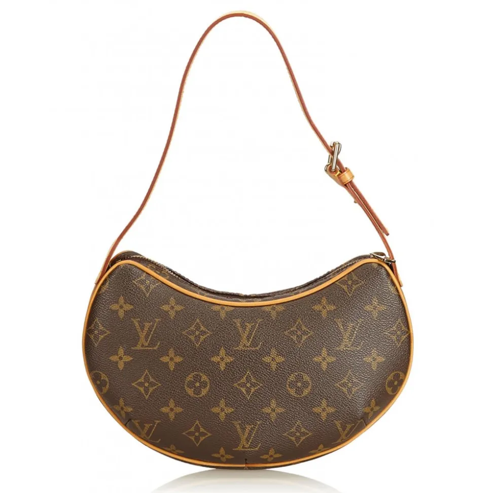 Louis Vuitton Vintage - Monogram Croissant PM Bag - Brown - Monogram Canvas and Leather Handbag - Luxury High Quality - Avvenice