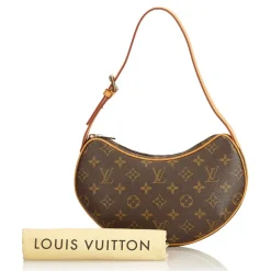 Louis Vuitton Vintage - Monogram Croissant PM Bag - Brown - Monogram Canvas and Leather Handbag - Luxury High Quality - Avvenice