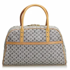 Louis Vuitton Vintage - Monogram Mini Lin Marie Bag - Blue Navy Brown - Monogram Leather Handbag - Luxury High Quality - Avvenice