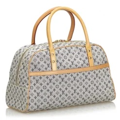 Louis Vuitton Vintage - Monogram Mini Lin Marie Bag - Blue Navy Brown - Monogram Leather Handbag - Luxury High Quality - Avvenice