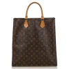 Louis Vuitton Vintage - Monogram Sac Plat Bag - Brown - Monogram Leather Handbag - Luxury High Quality - Avvenice