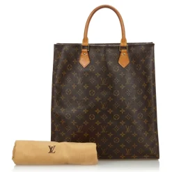 Louis Vuitton Vintage - Monogram Sac Plat Bag - Brown - Monogram Leather Handbag - Luxury High Quality - Avvenice