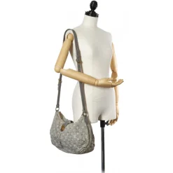 Louis Vuitton Vintage - Monogram Denim Slightly - Gray - Denim and Calf Leather Crossbody Bag - Luxury High Quality - Avvenice