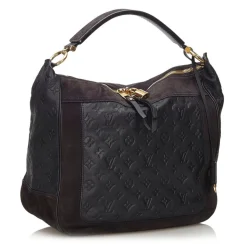 Louis Vuitton Vintage - Monogram Empreinte Audacieuse MM Bag - Navy Blue - Leather and Suede Handbag - Luxury High Quality - Avvenice