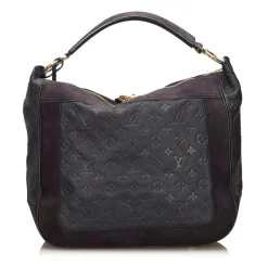 Louis Vuitton Vintage - Monogram Empreinte Audacieuse MM Bag - Navy Blue - Leather and Suede Handbag - Luxury High Quality - Avvenice