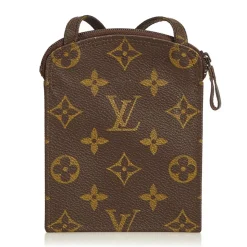 Louis Vuitton Vintage - Monogram Pochette Secret Passport Holder - Brown - Monogram Canvas and Leather - Luxury High Quality - Avvenice