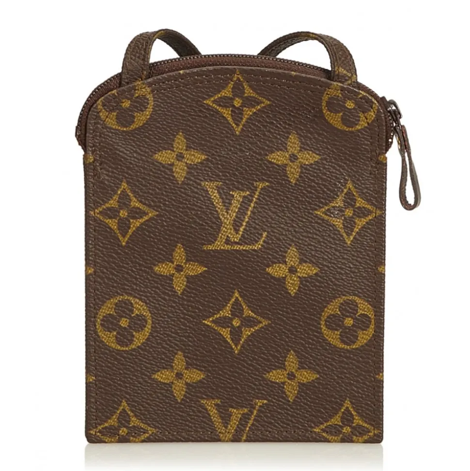 Louis Vuitton Vintage - Monogram Pochette Secret Passport Holder - Brown - Monogram Canvas and Leather - Luxury High Quality - Avvenice