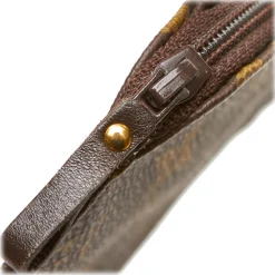 Louis Vuitton Vintage - Monogram Pochette Secret Passport Holder - Brown - Monogram Canvas and Leather - Luxury High Quality - Avvenice