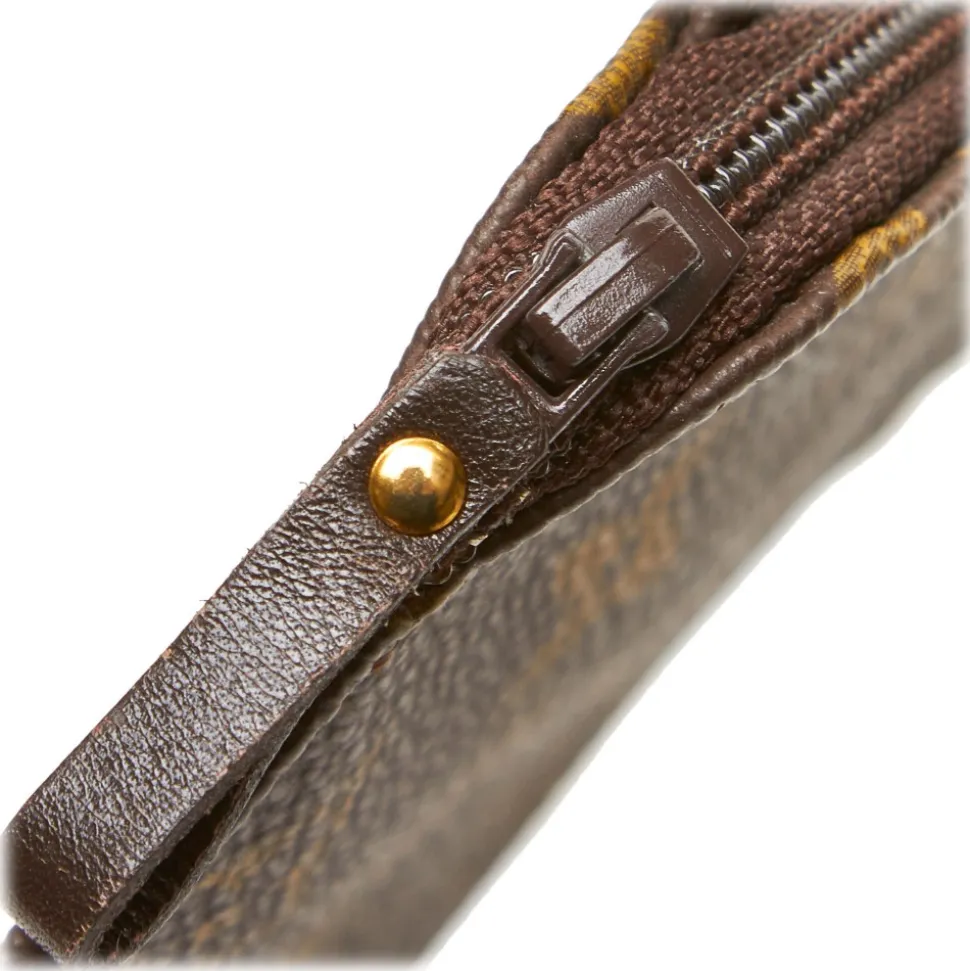 Louis Vuitton Vintage - Monogram Pochette Secret Passport Holder - Brown - Monogram Canvas and Leather - Luxury High Quality - Avvenice